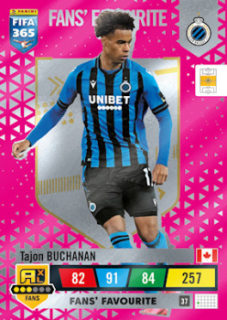 Tajon Buchanan Club Brugge 2023 FIFA 365 Fans' Favourite #37